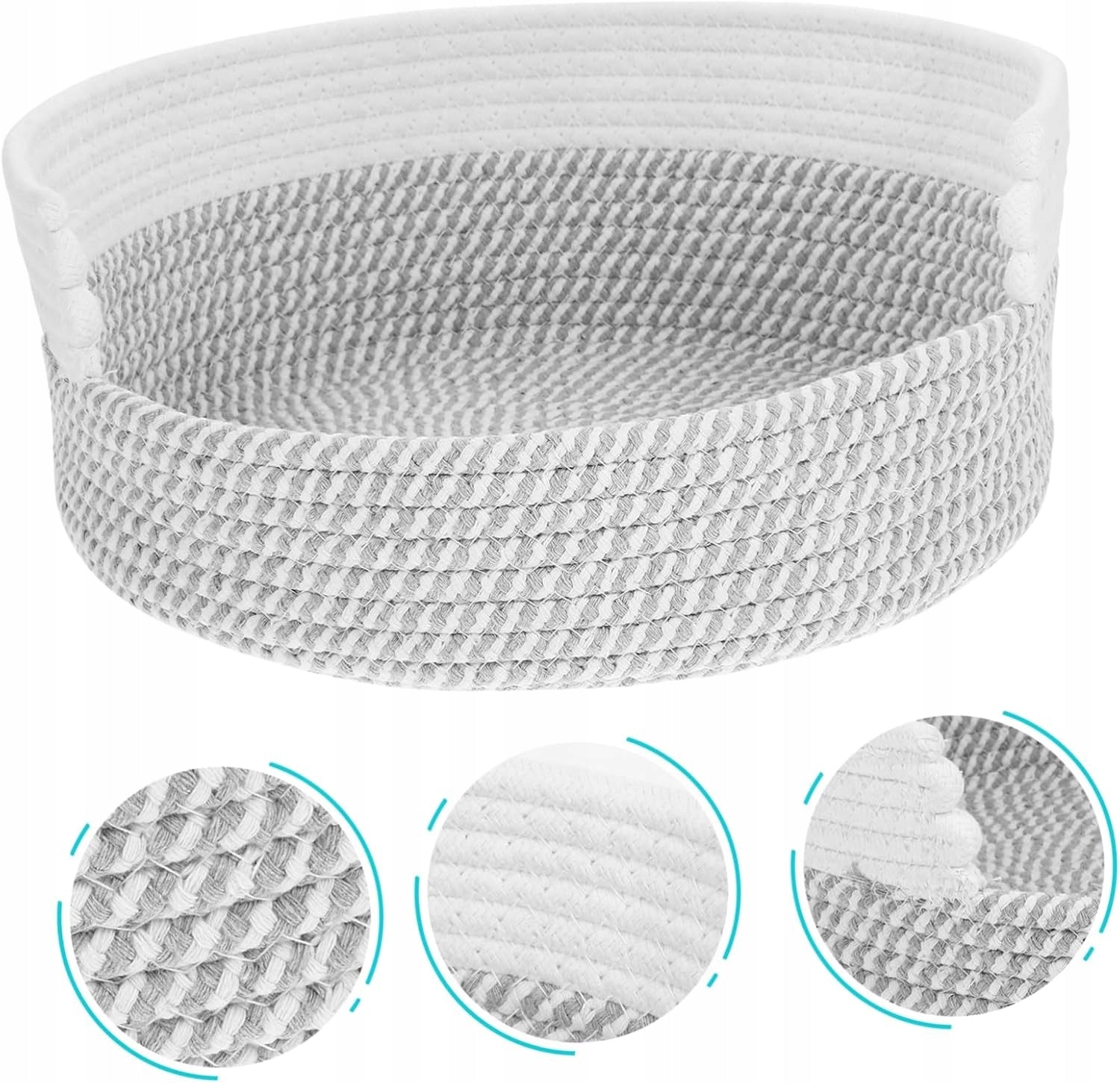 Dog Cat Bed Cotton Basket Braided 34cm String Basket Packaging status original