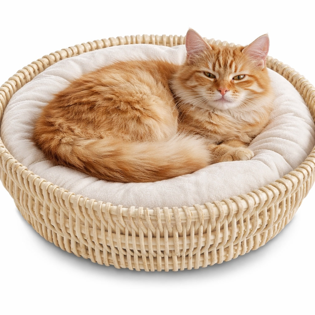 Dog/Cat Bed – Wicker with Soft Waterproof Pillow Manufacturer code L-403