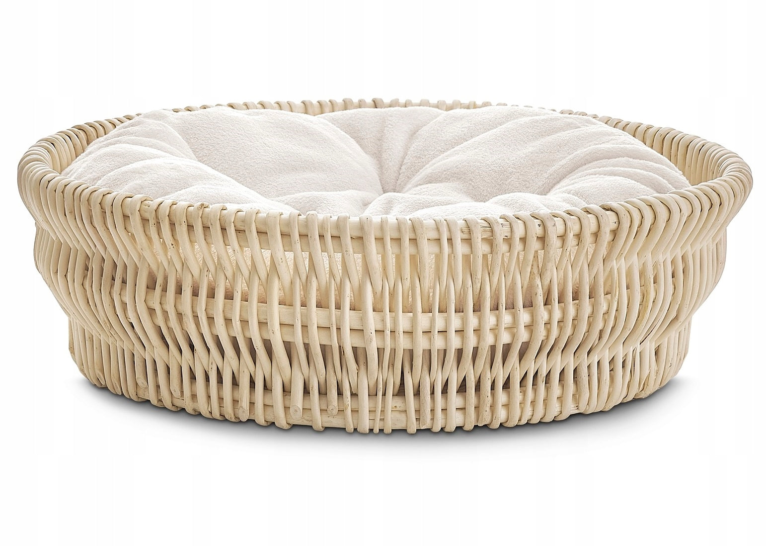 Dog/Cat Bed – Wicker with Soft Waterproof Pillow Packaging status original