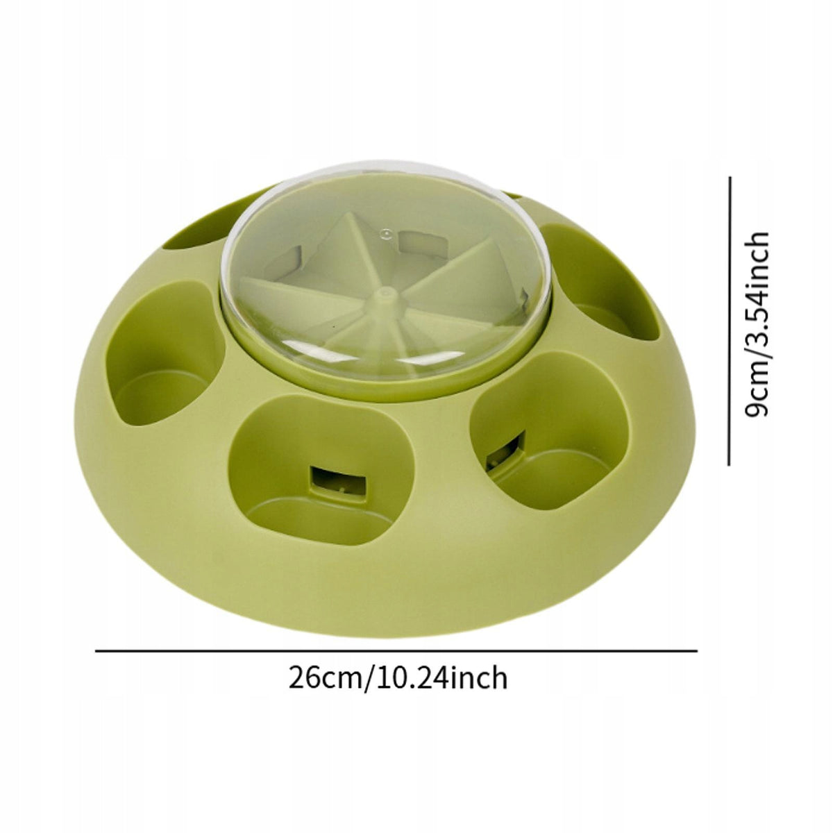 Dog Cat Bowl Press Multiuse for Small Dogs Dog Dish Adorable green Packaging status original