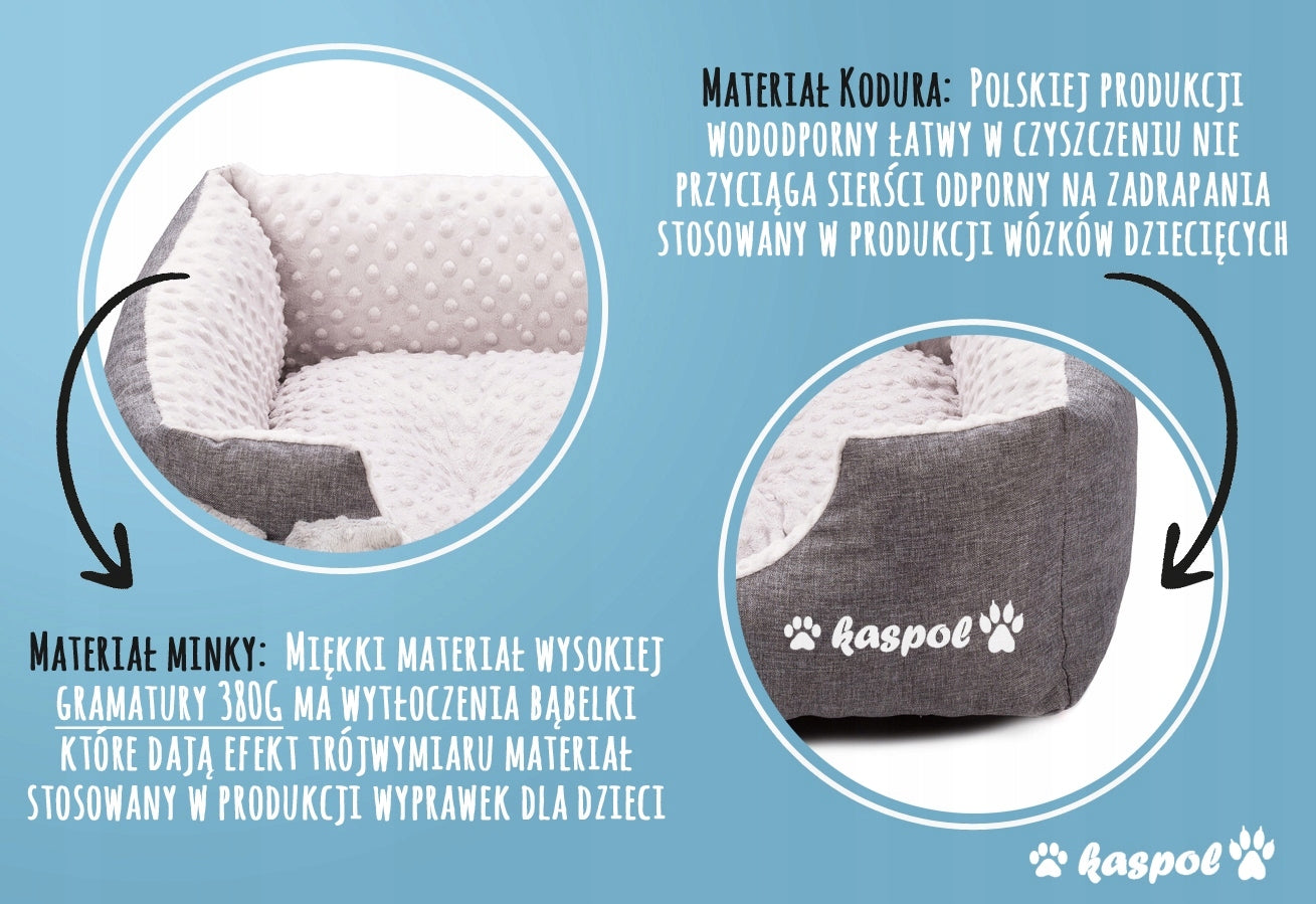 Dog/Cat Couch Bed Waterproof 40/40 High Quality Brand Kaspol