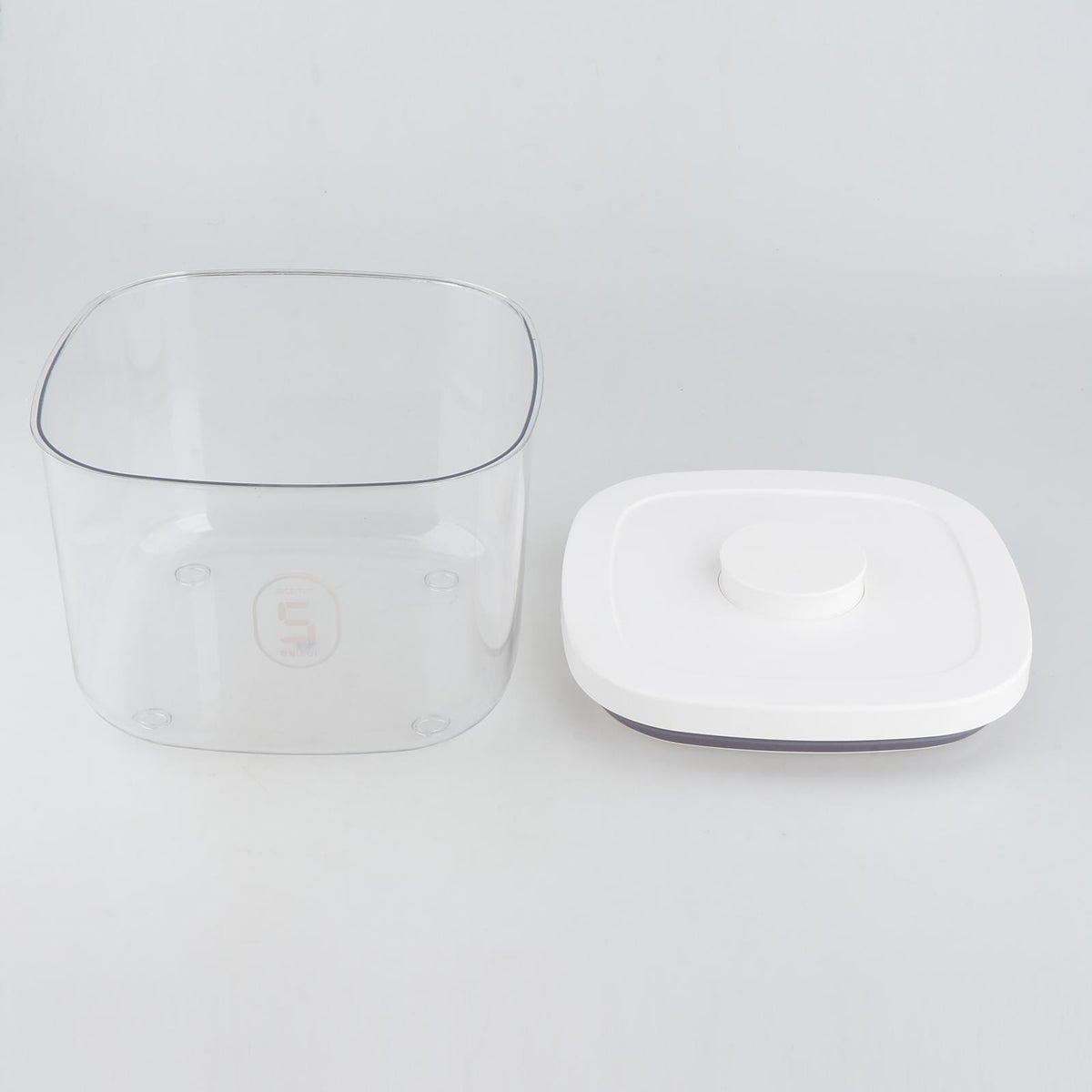 Dog Cat Food Storage Container with Locking Lid Pet Food S Transparent Packaging status original