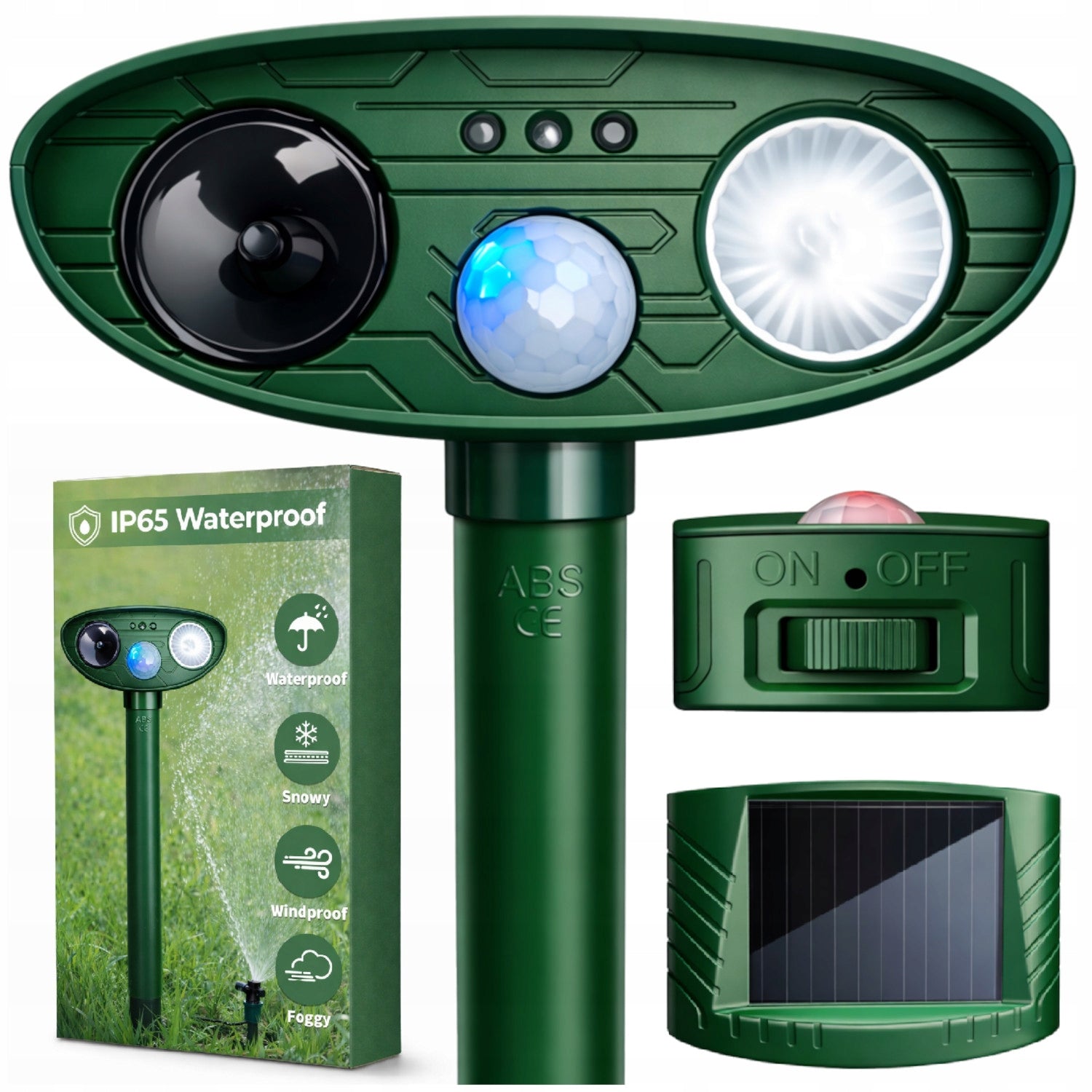 Dog Cat Repellent BIRDS WILD BIRD CAT DOGS 10in1 SOLAR RECHARGEABLE