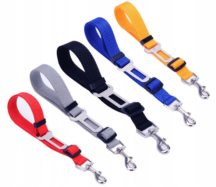 Dog/Cat Safety Belts Car Lanyard RED 2,5cm Size multipurpose