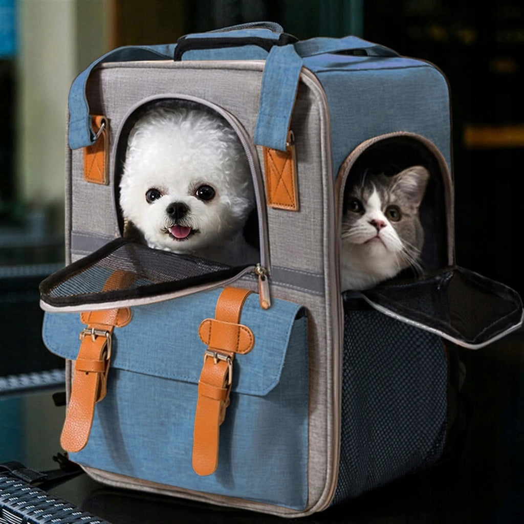 Dog Cat Transporter BACKPACK PLAYPEN Ventilation Travel Bag Mesh Brand PIXUSO