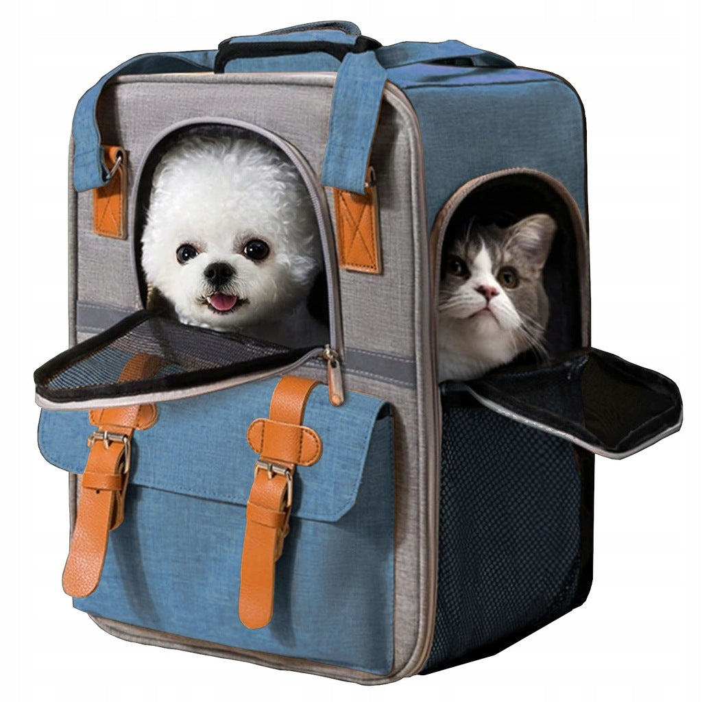 Dog Cat Transporter BACKPACK PLAYPEN Ventilation Travel Bag Mesh