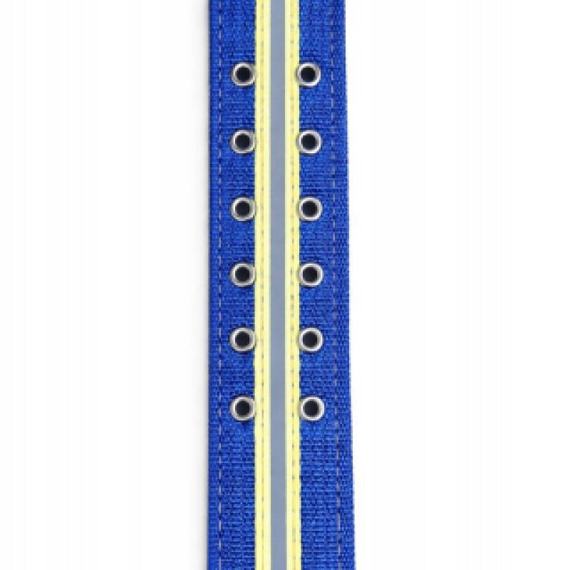 Dog Collar 5 cm Blue with Reflective Stripe Strong Adjustable Packaging status original