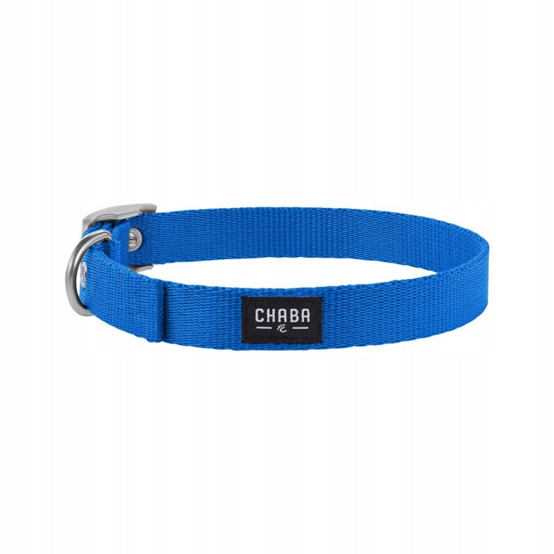 Dog Collar Chaba Material Adjustable Metal Buckle 34 - 46cm/1,6cm