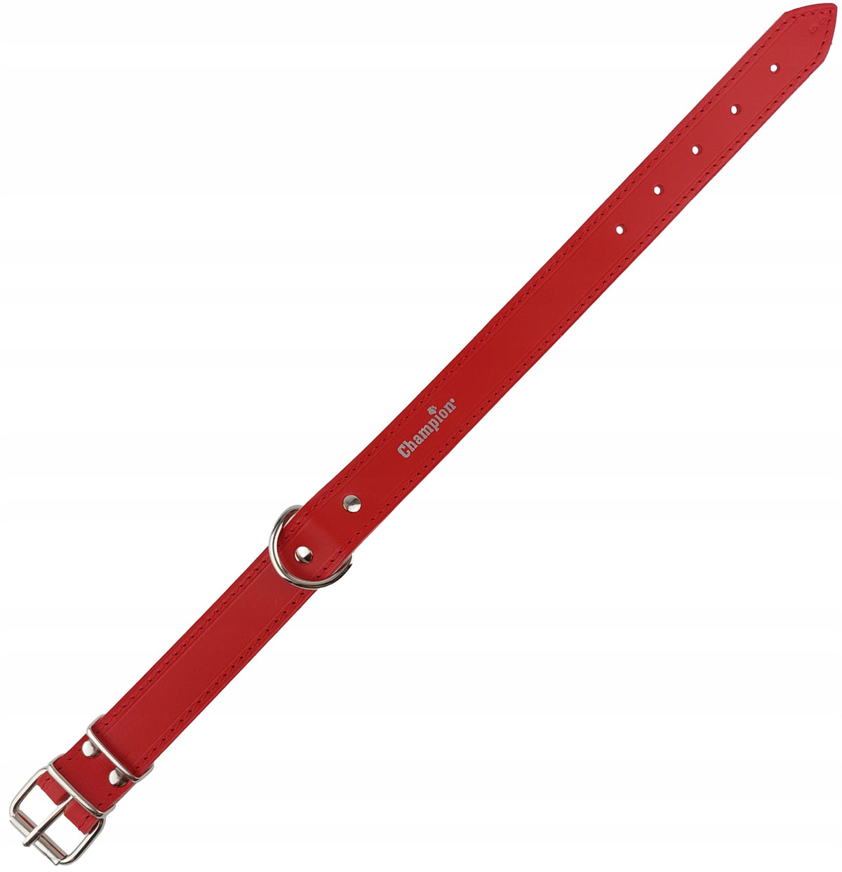 Dog Collar Face Leather Polish Manufacturer Champion 60cm/3,5cm Red Manufacturer code SO 60/3,5 R