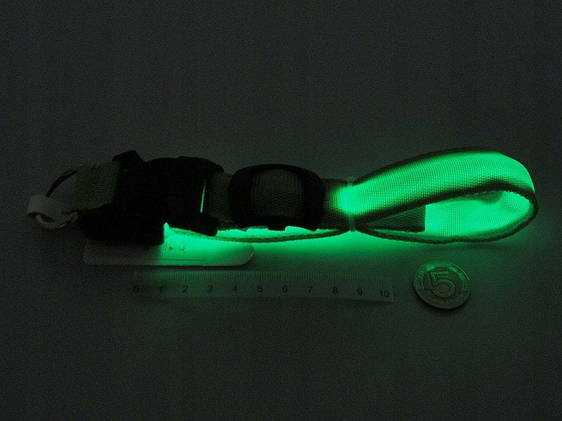 Dog Collar Glowing Material Collars Glowing Adjustable LED Brand no brand