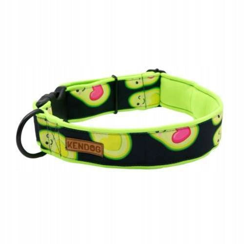 Dog Collar Handmade Avocado 4 cm M