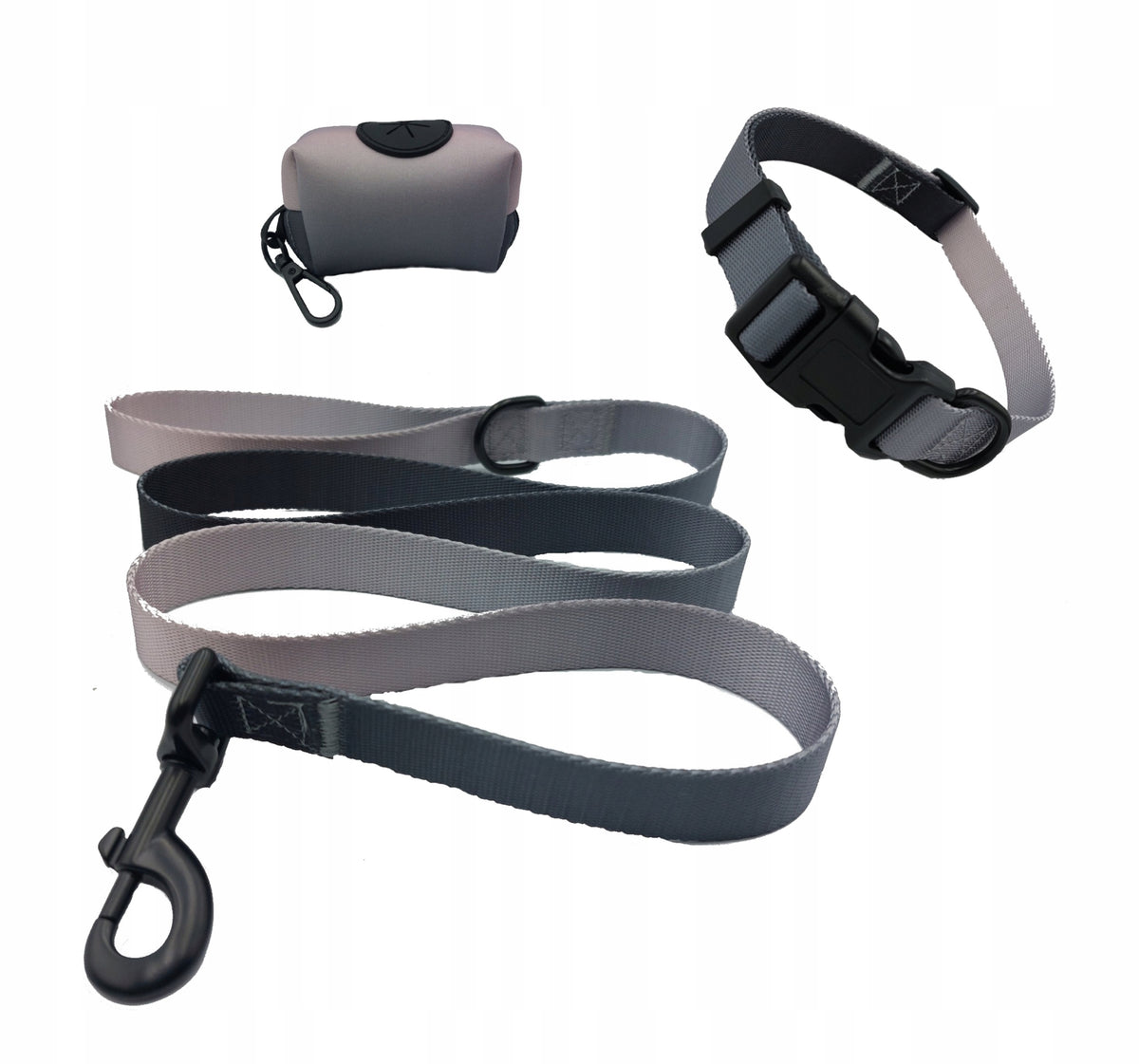 Dog Collar Lanyard Size M/L Grey 1,5 m