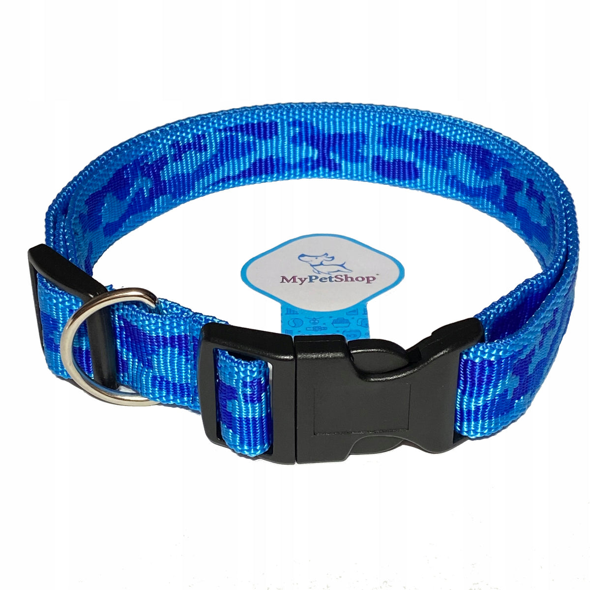 Dog Collar MORO Woven Super Strong 25mm Adjustable Smooth Camouflage Trop Packaging status original