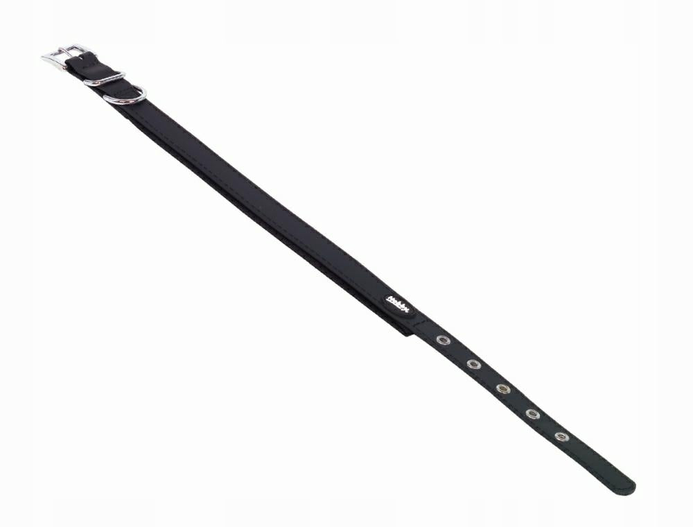 Dog Collar Nobby Cover S-M 20mm, 35-45cm black (PVC)