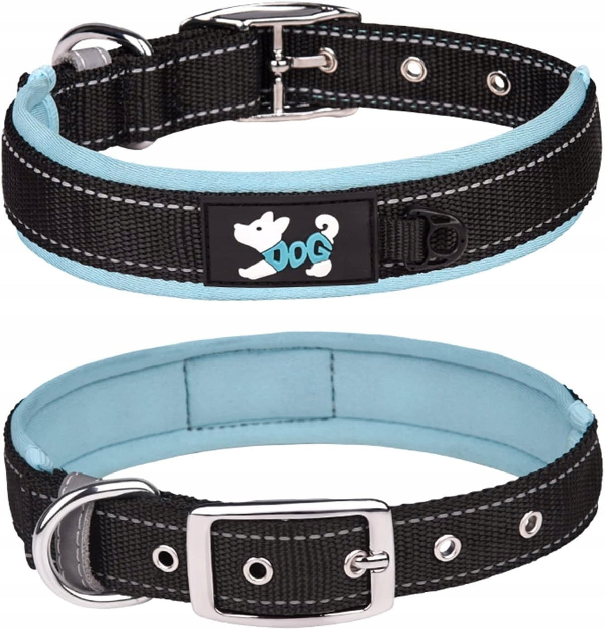 Dog Collar Size S with Reflectors