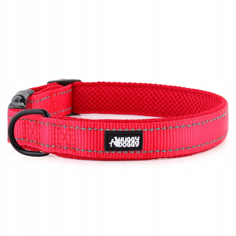 Dog Collar and Leash Red Small Breed Dog Set HUGGY DOGGY S Packaging status original