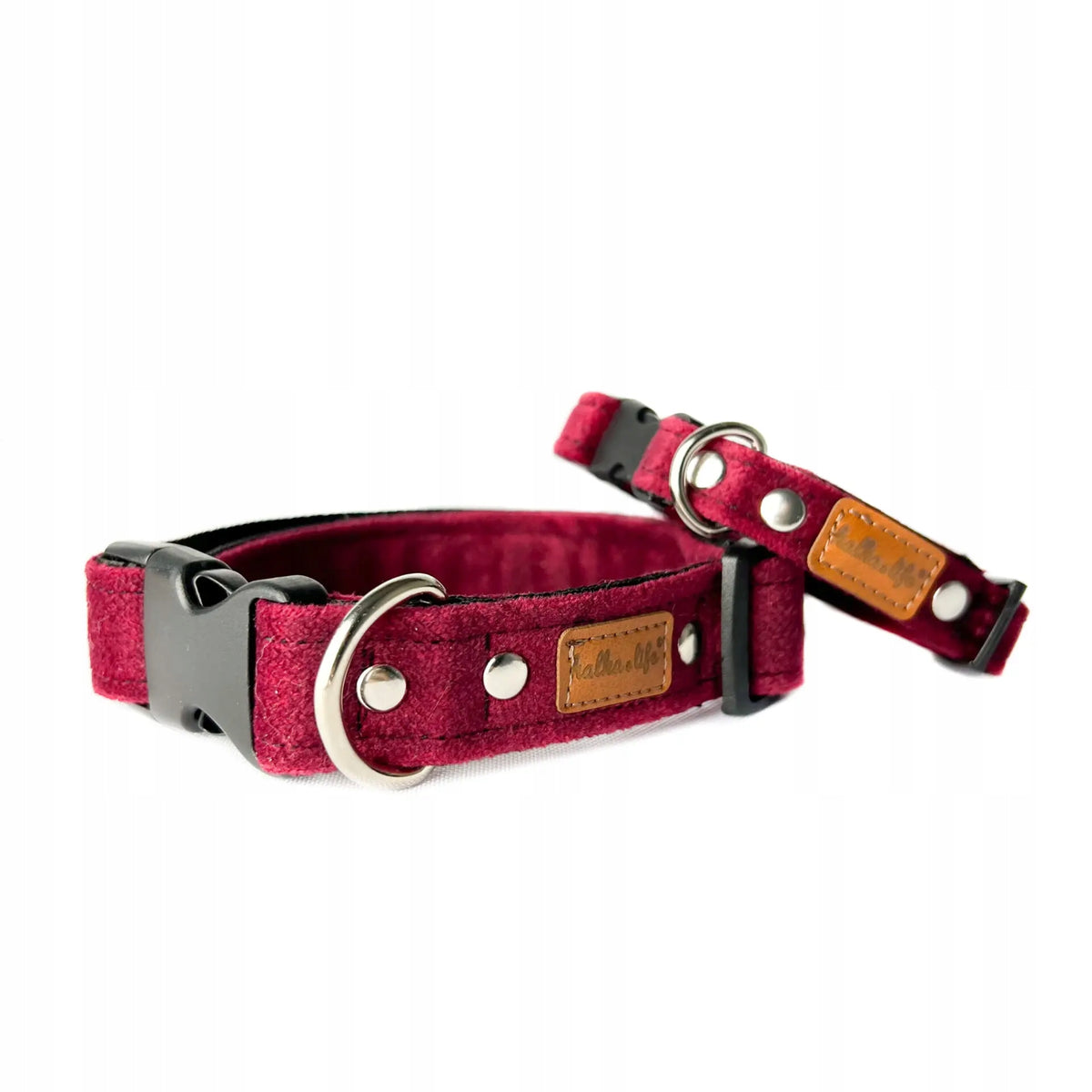 Dog Collar with Lanyard, Lanyard and Collar Set - Cherry, L Packaging status original