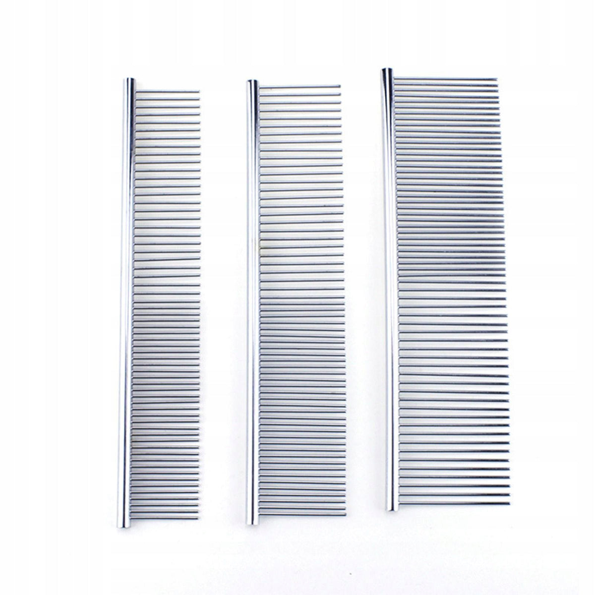 Dog Comb Stainless Steel Pet Hair Comb Rounded Ends Professional Removing M Packaging status original