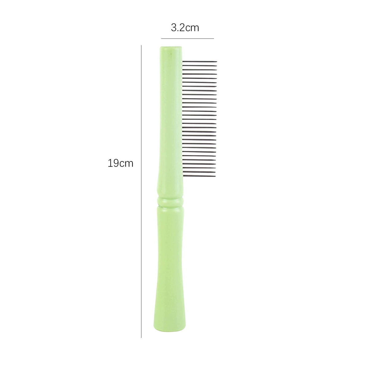Dog Comb for Long Hair Short Hair Portable Pet Hair Comb Sparse Green Packaging status original