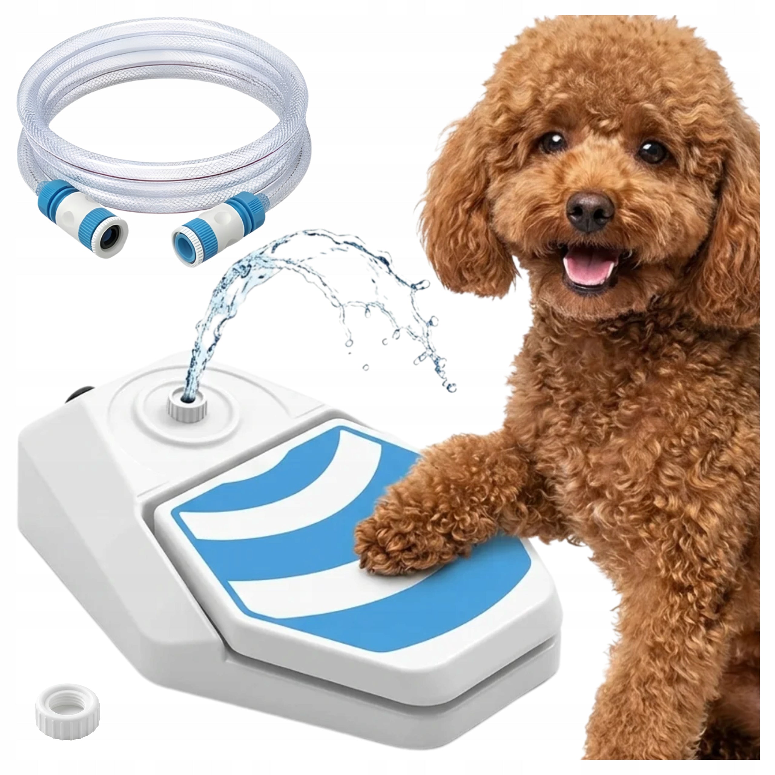 Dog Drinker Garden Fountain for Hose Drinker Automatic Dispenser