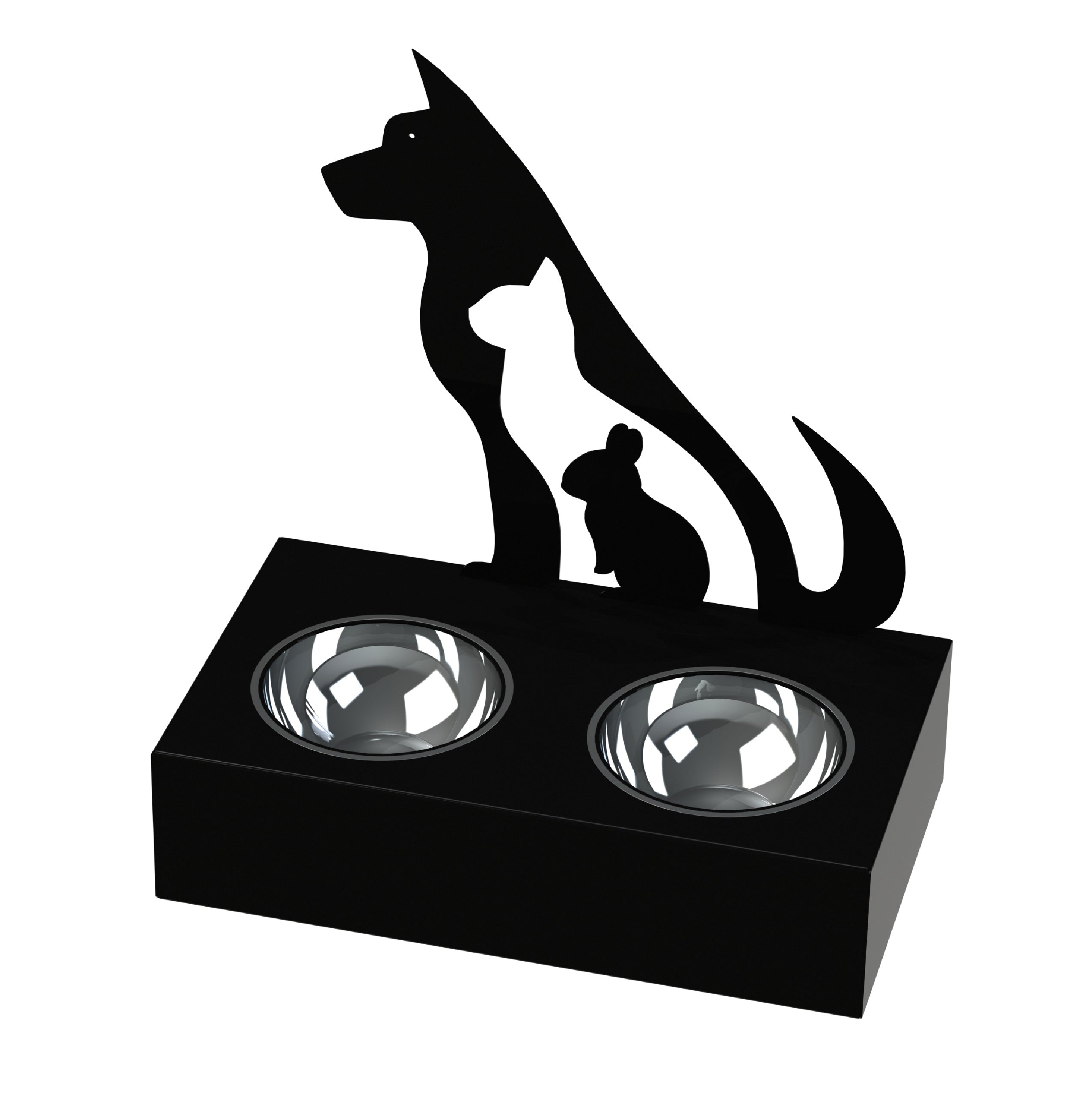 Dog Drinker with Bowls Stand