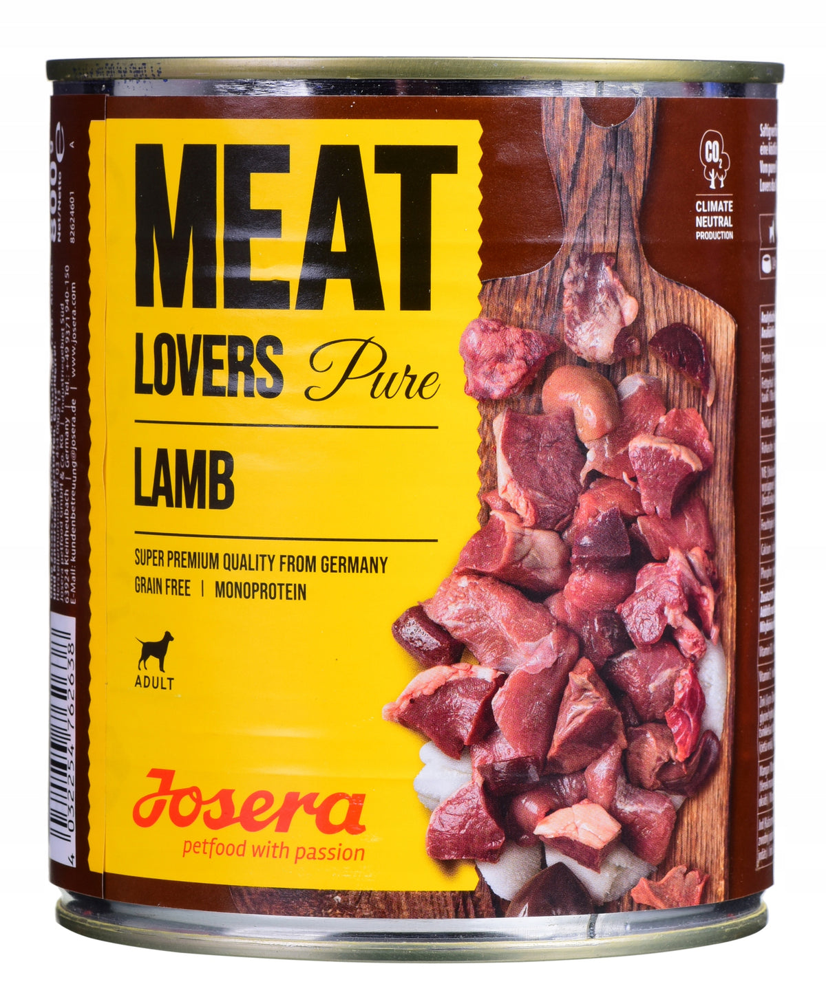 Dog Food JOSERA Meat Lovers Pure Lamb 800 g