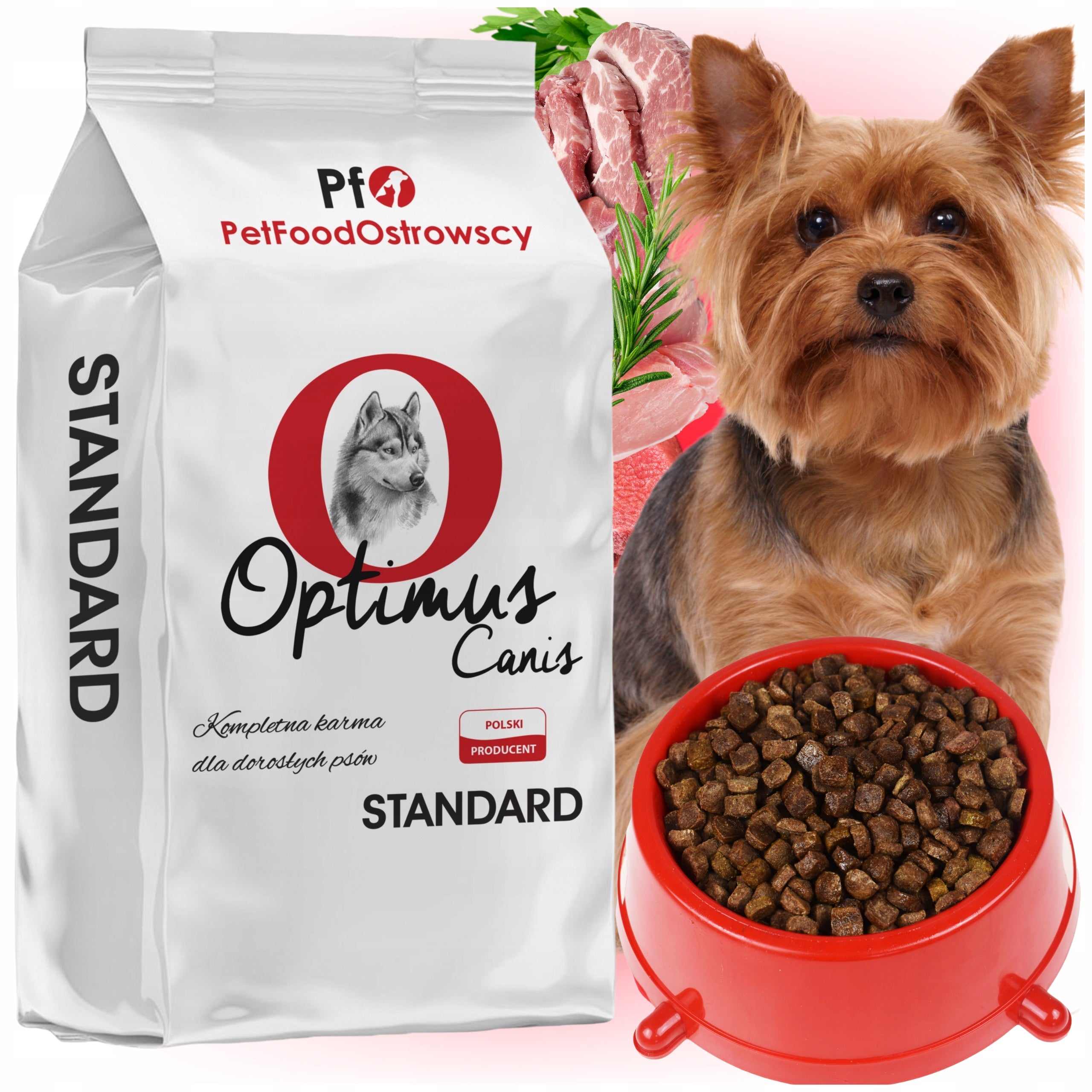 Dog Food Optimus Canis Standard 9kg Small Breeds Healthy Natural Composition