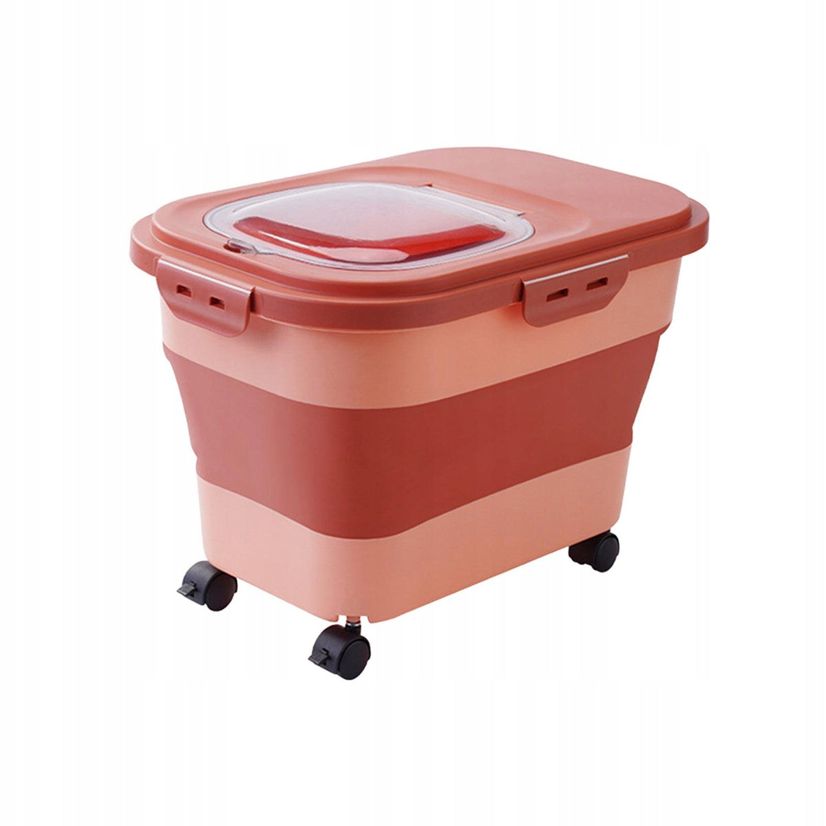 Dog Food Storage Container Rice Storage Bin Kitchen with Lids Sealed Pink Packaging status original