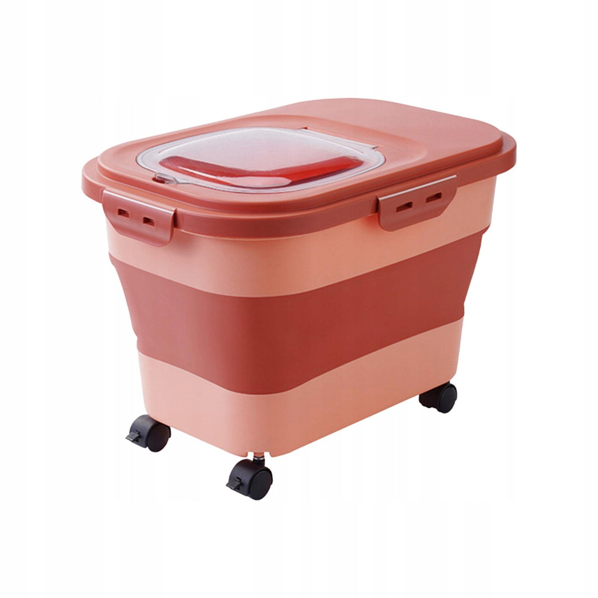 Dog Food Storage Container Rice Storage Bin Kitchen with Lids Sealed Pink