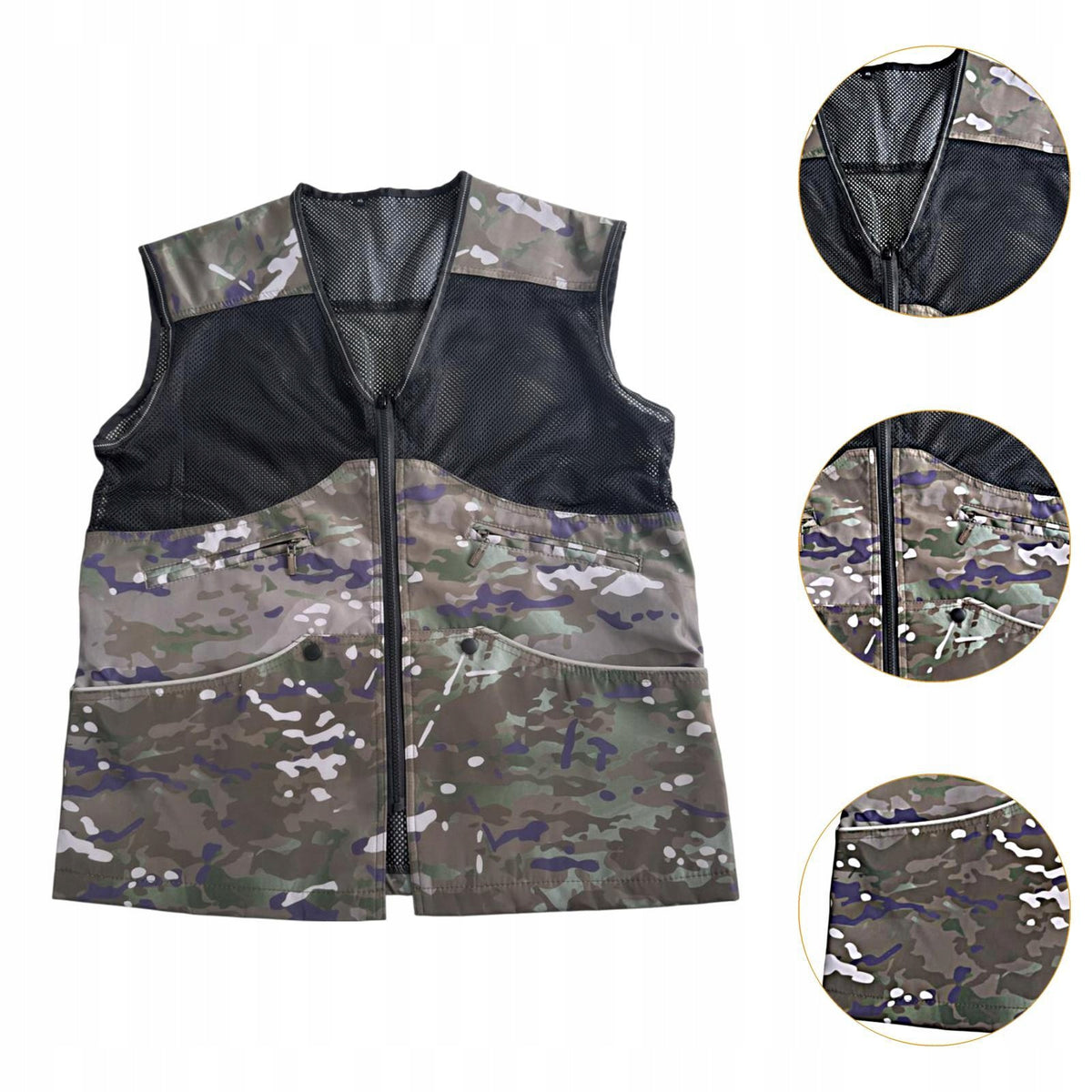 Dog Handler Training Vest Lightweight Sleeveless Polyester Multi Pockets XL Packaging status original