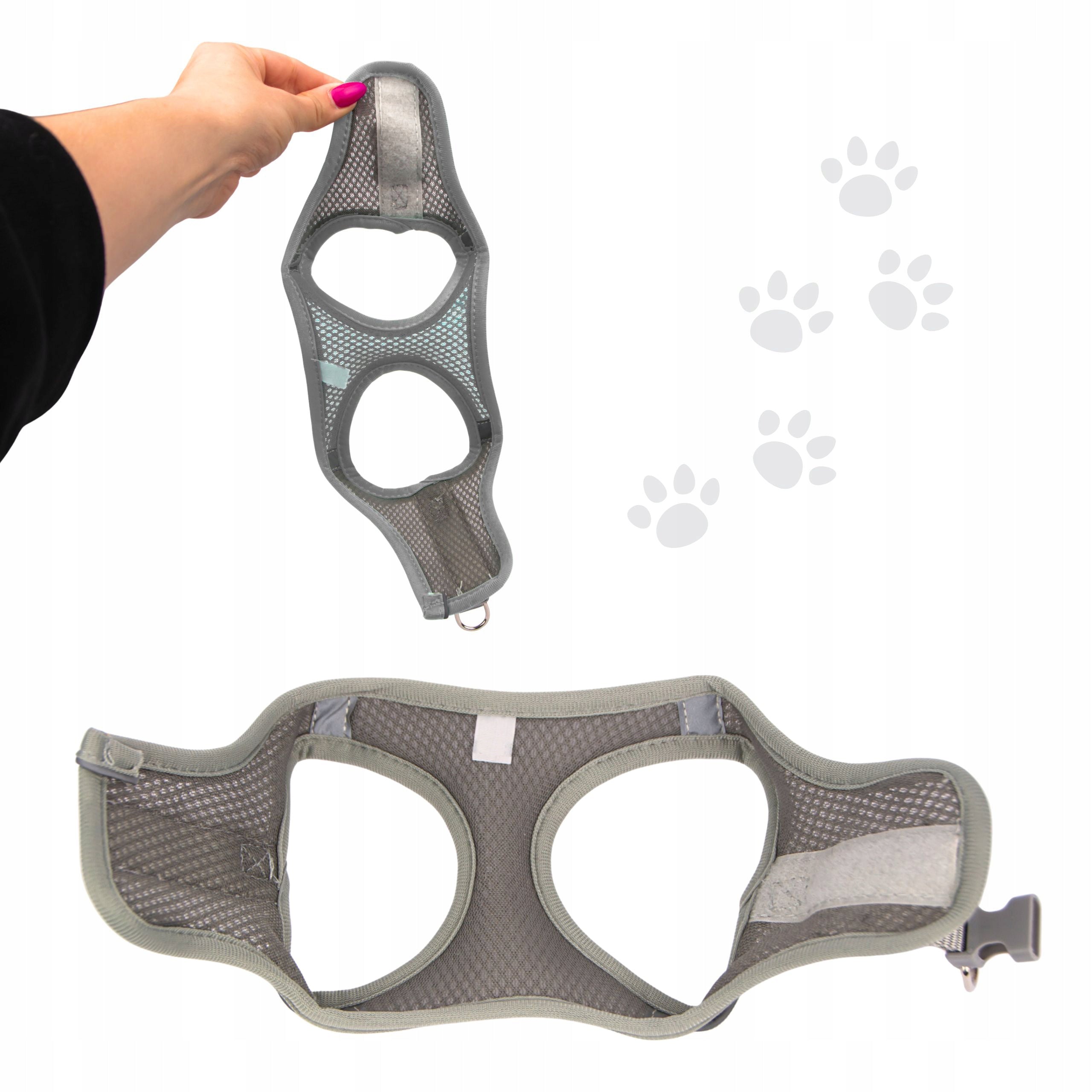 Dog Harness Adjustable Breathable Beagle Cocker Spaniel GREY M Manufacturer code 3453