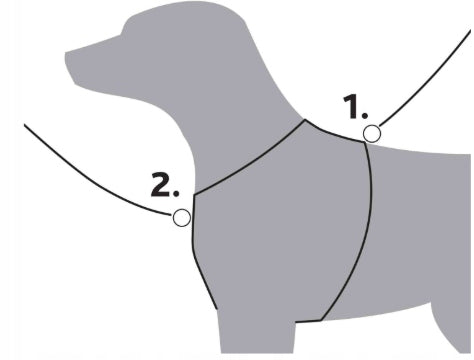 Dog Harness Adjustable Trekking SOFT Reflector TRIXIE XL 80x97cm Manufacturer code 4053032679009