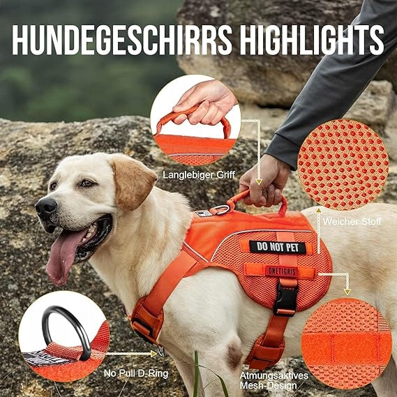 Dog Harness Adjustable r. L Guard with Handle Strong OneTigris Packaging status original