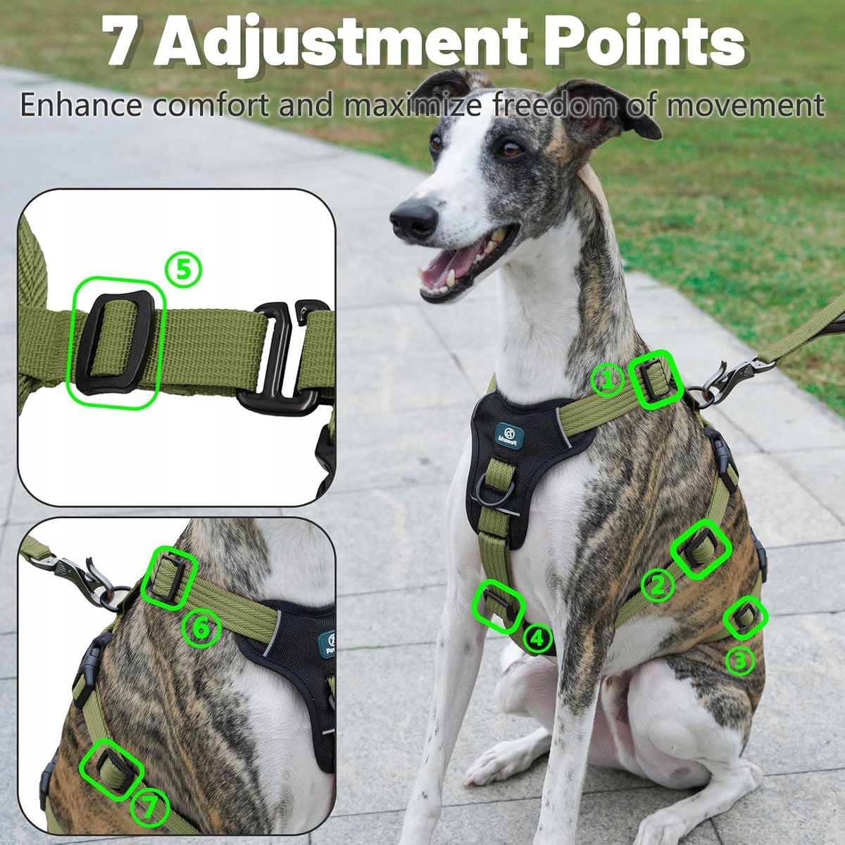 Dog Harness Anti-Escape Adjustable Strong D-Ring r.S Packaging status original