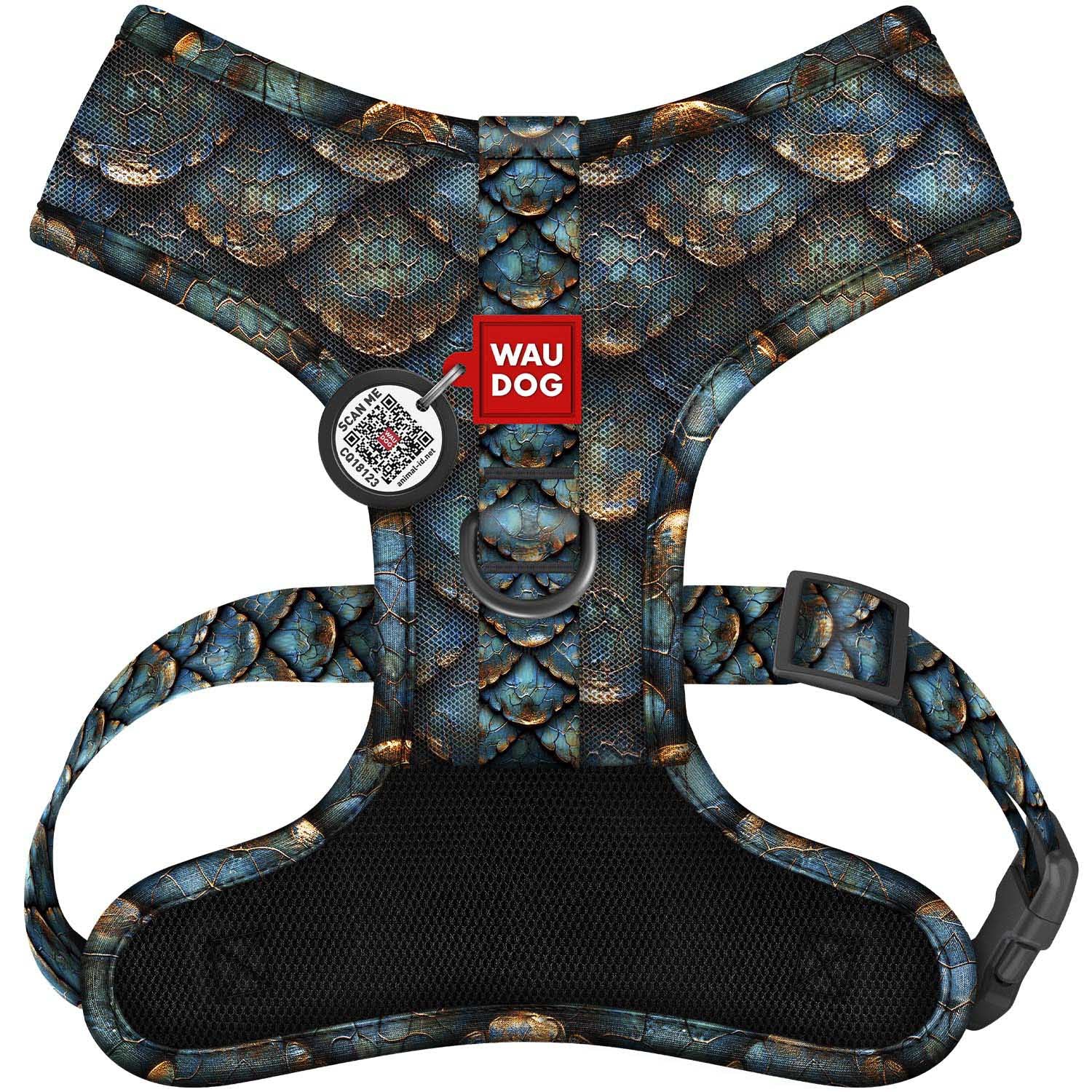 Dog Harness Breathable Soft Comfortable with QR Address, Scale, XS