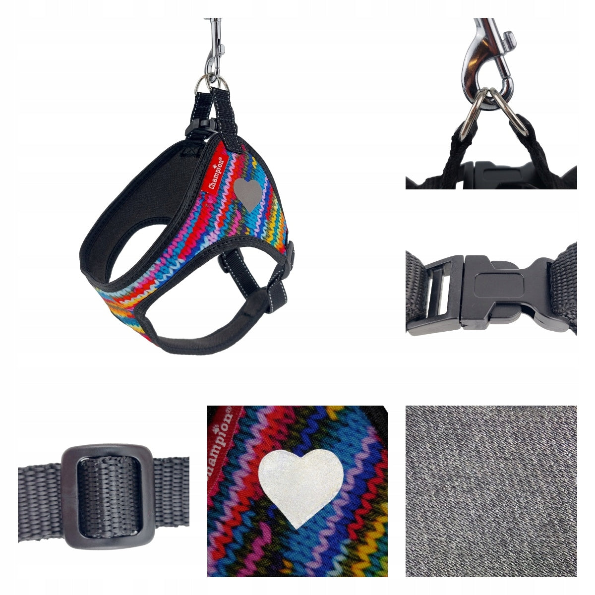 Dog Harness Champion Pressure-Free Adjustable Strong "Comfort" Sweater XXS Packaging status original