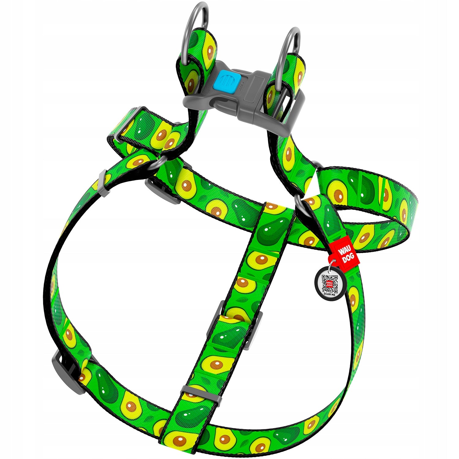 Dog Harness, Drawing Avocado, 40-55 cm 15 mm EAN (GTIN) 4823089316819