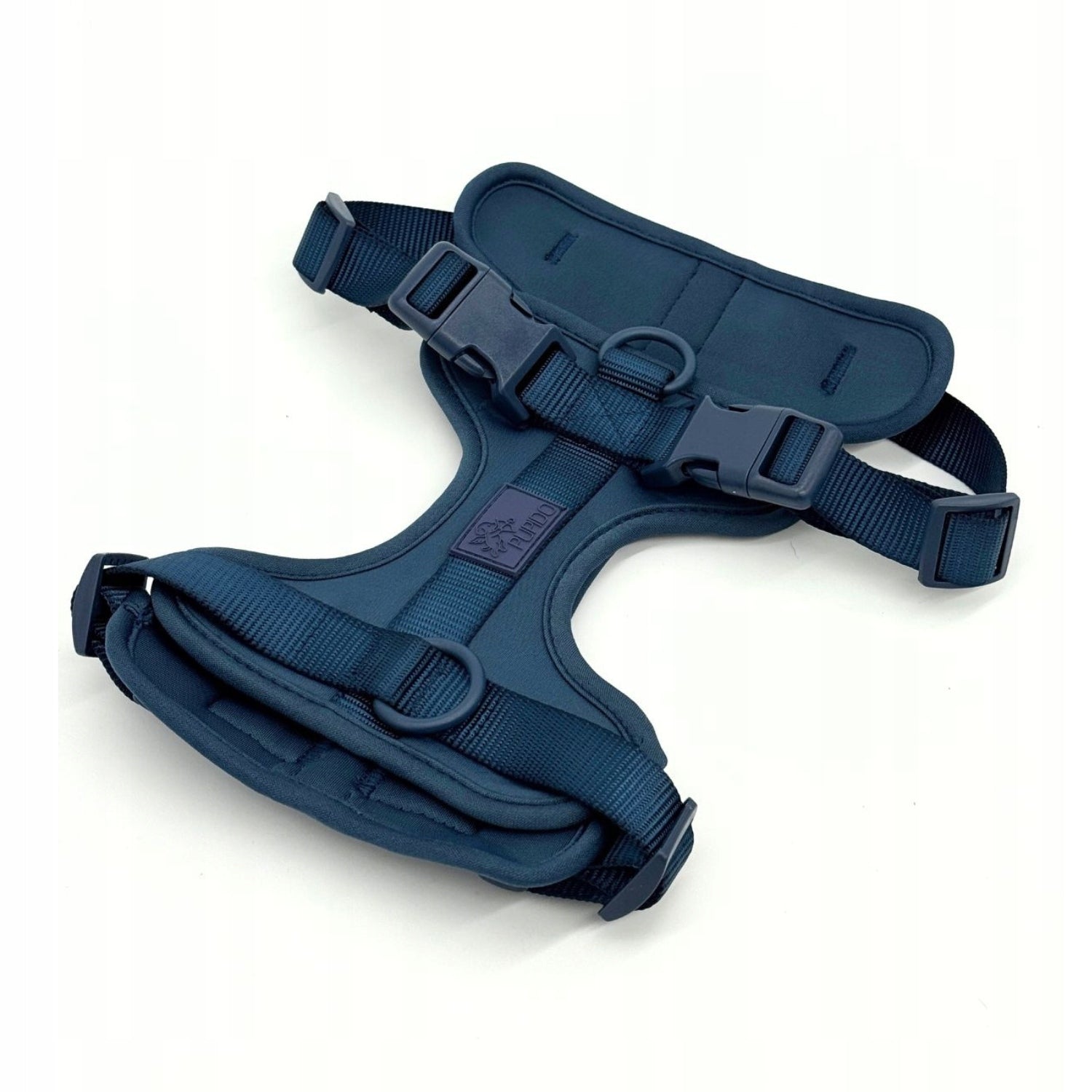 Dog Harness Guard Pressure-Free Walking Adjustable Blue Pupido L Kind walking harness