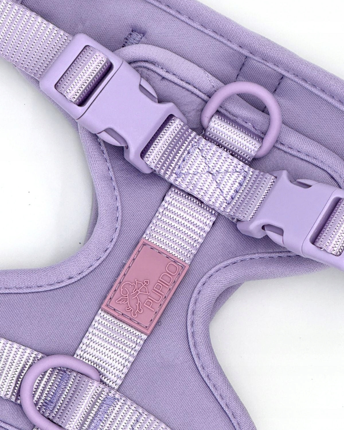 Dog Harness Guard Pressure-Free Walking Adjustable Lavender Pupido XS Type adjustable