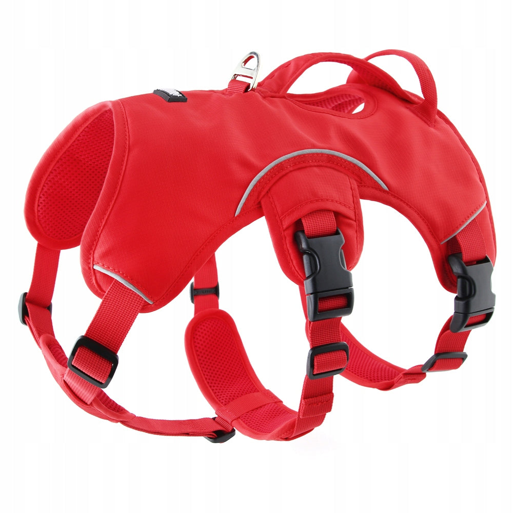 Dog Harness Guard Red Tactical Strong HUGGY DOGGY S