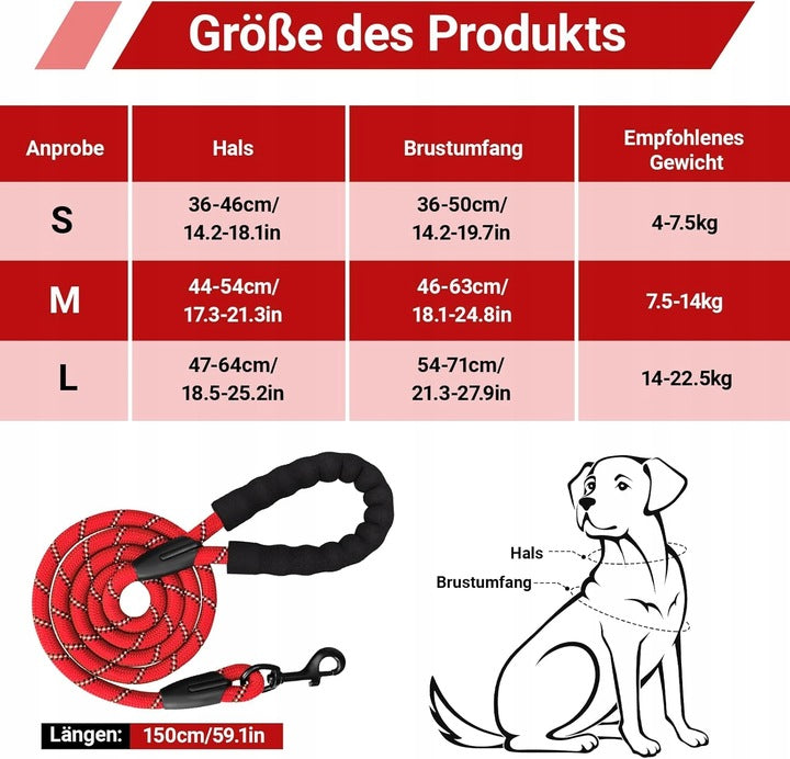 Dog Harness Non-Slip Reflective with Lanyard Red M Manufacturer code X002AR47K3