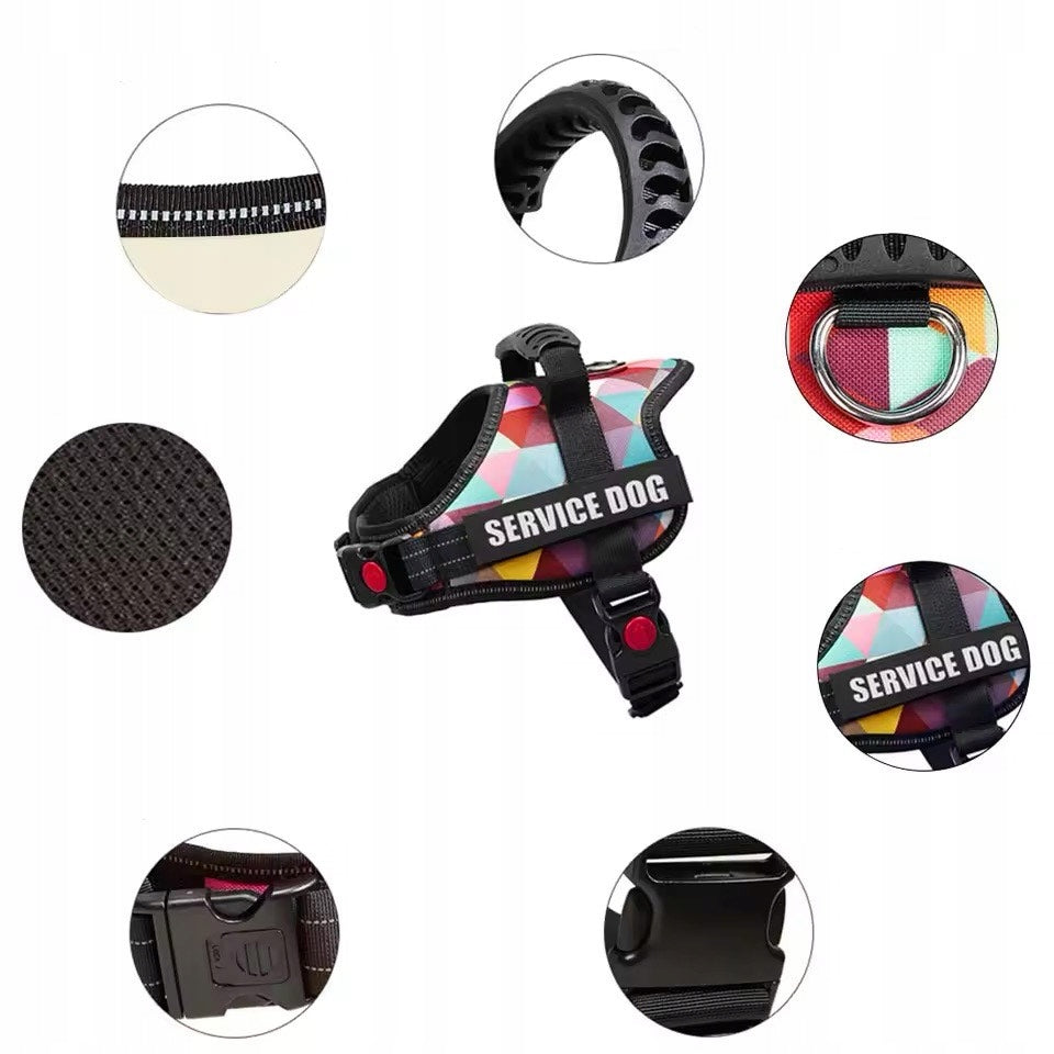 Dog Harness PRESSURE-FREE ADJUSTABLE WALKING VERY SOLID size L