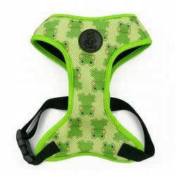 Dog Harness Pressure-Free Green Frogs Psiakrew XXS
