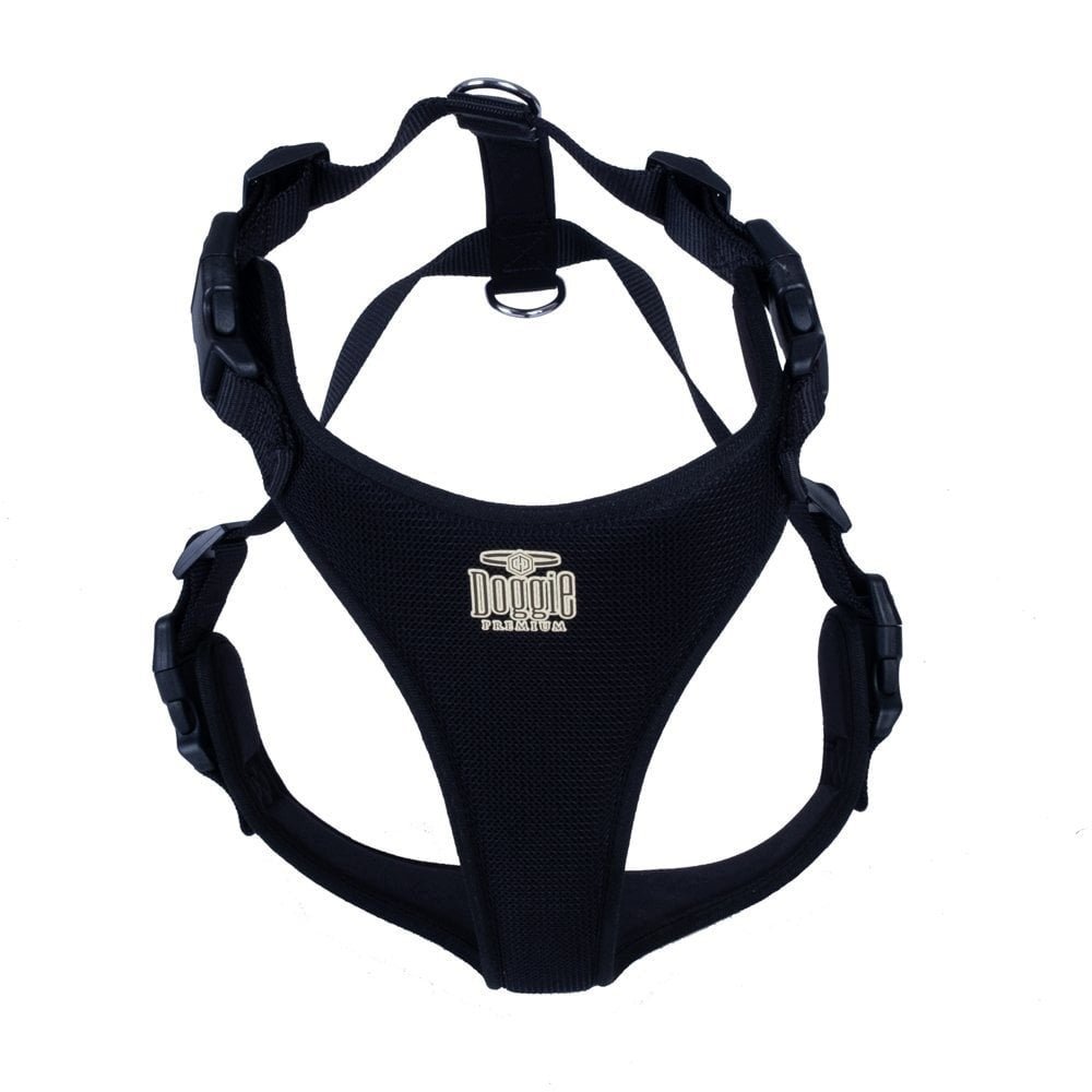 Dog Harness Soft lining – L 55-65 cm – black Packaging status original
