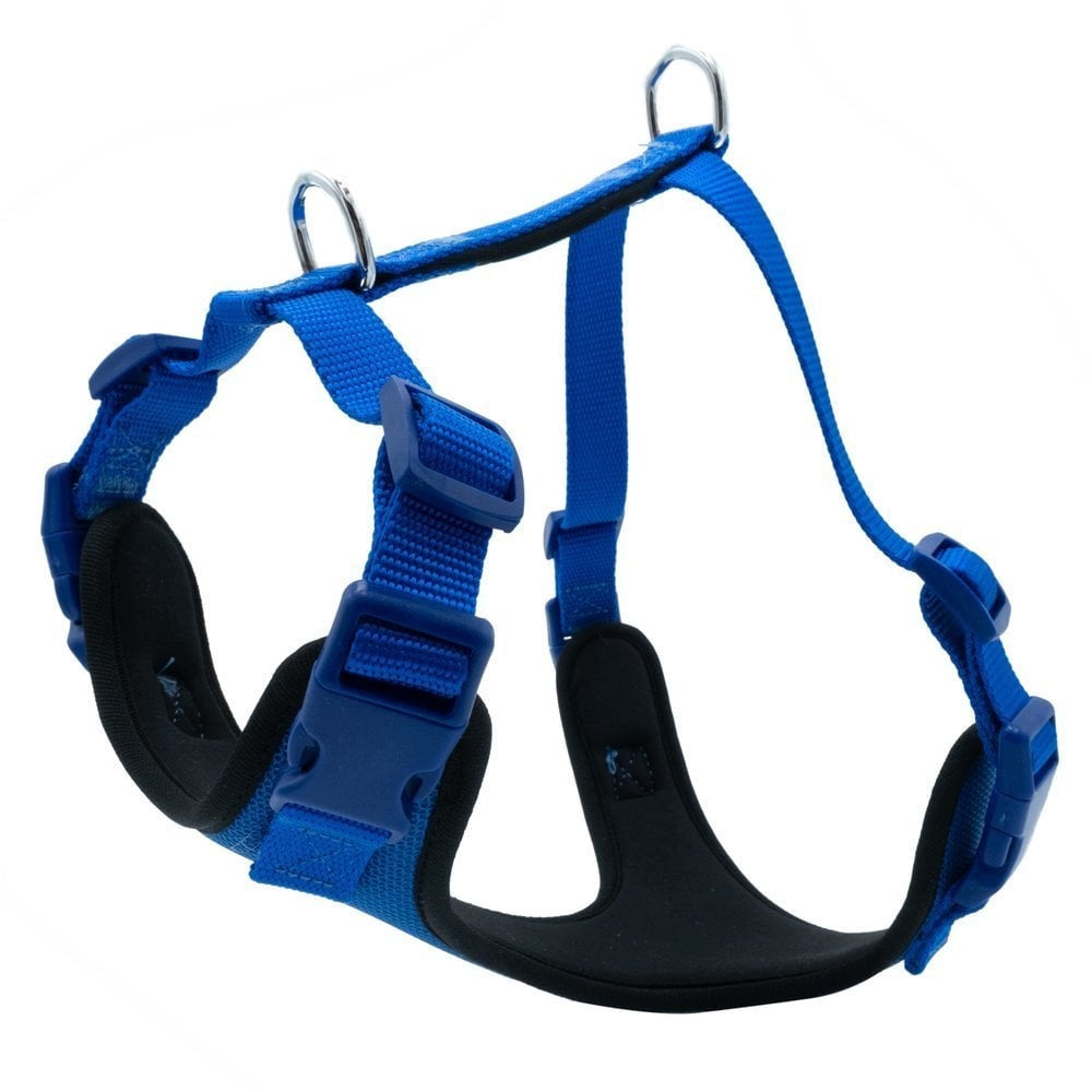 Dog Harness Soft lining – M 45-55 cm – BLUE