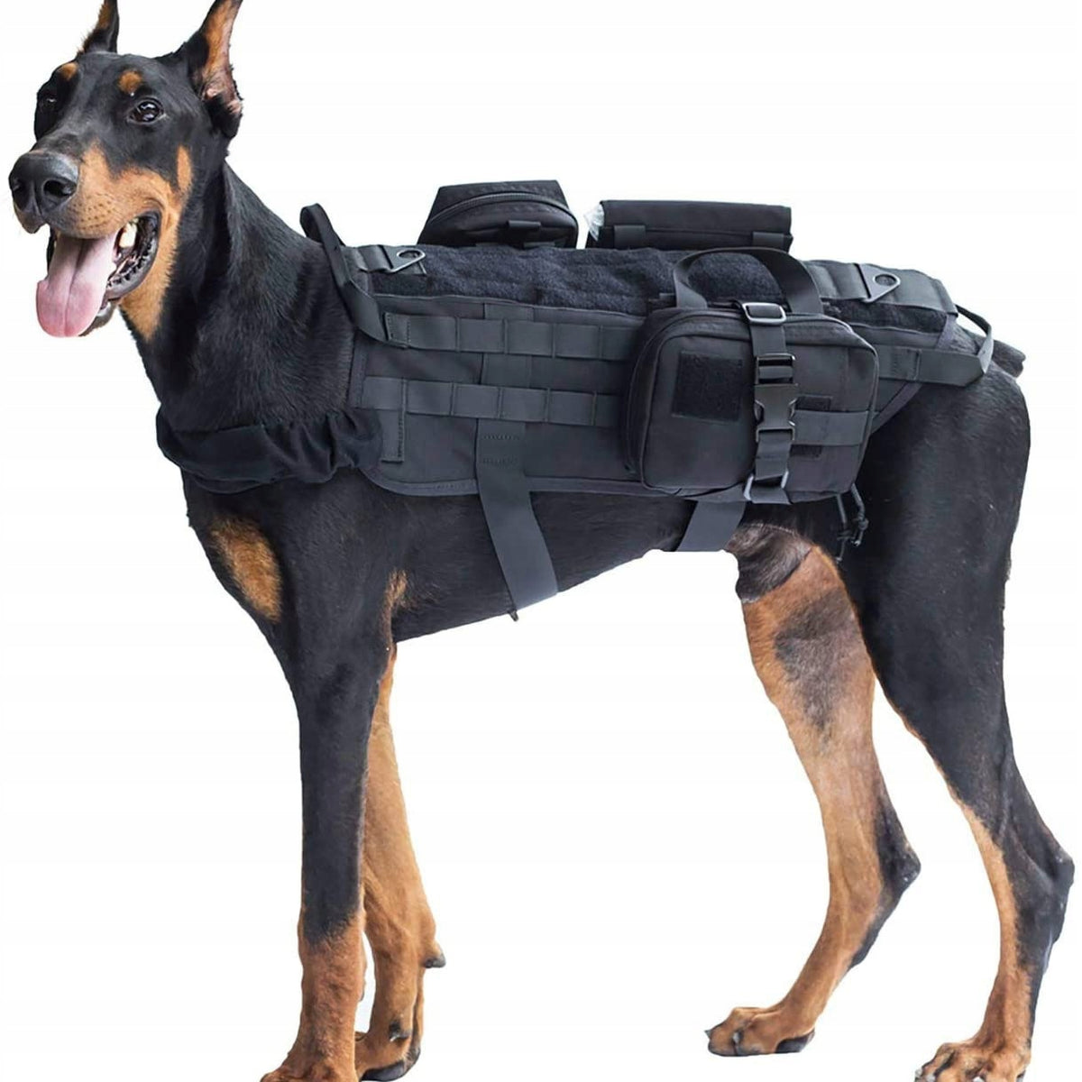 Dog Harness Training Tactical Harness Retractable Transport M