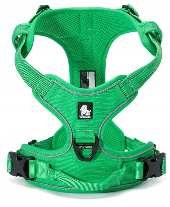 Dog Harness Truelove Front Line green STRONG S