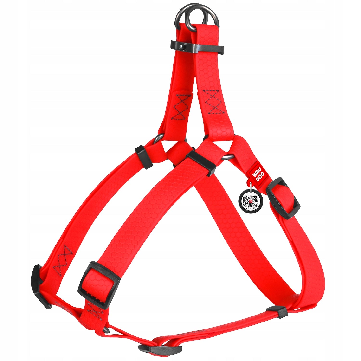 Dog Harness Waterproof + QR Address Card FREEBIE, Red, Size XS Manufacturer code harnessWDWaterproof