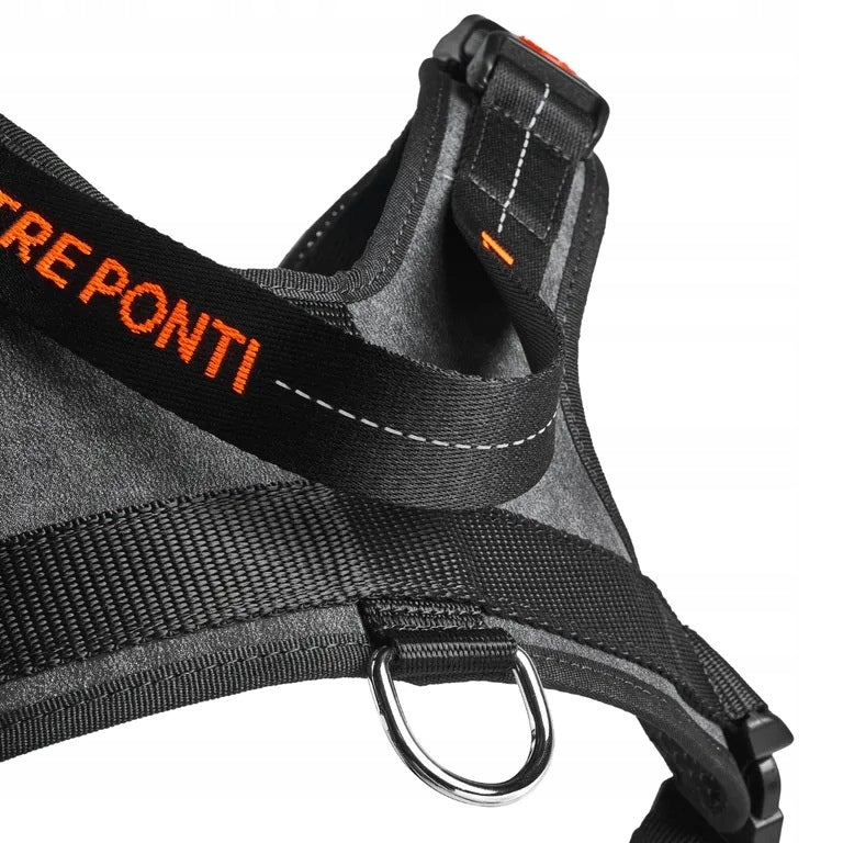 Dog Harness XXL 90-110cm Shepherd Rottweiler TRE PONTI GUARD black Size XXL