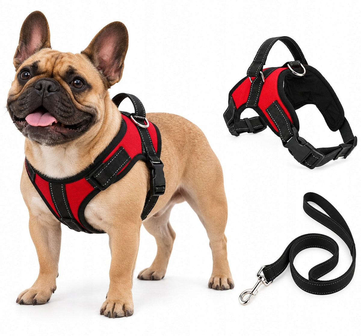 Dog Harness and Leash For Large Dogs Dog Harness Black Size L/5#